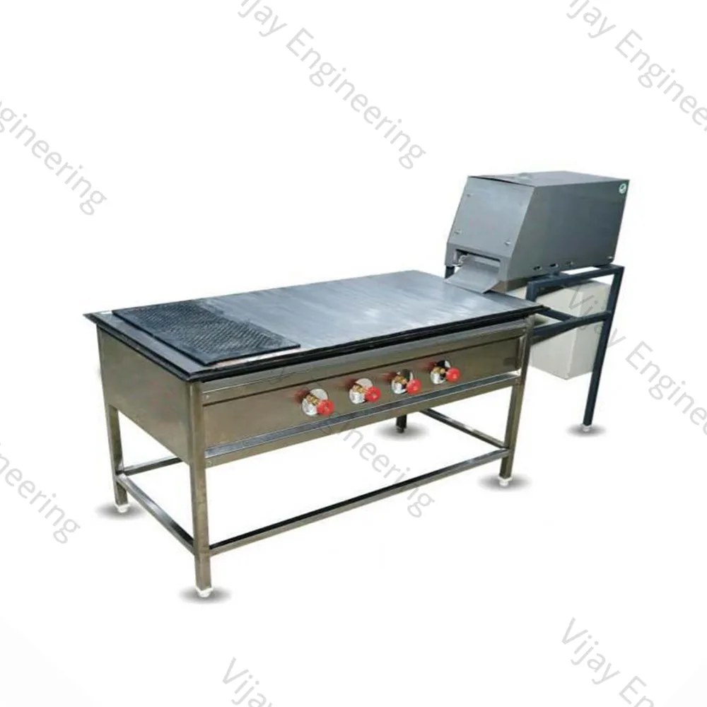 Chapati Pressing Machine With Tawa Puffer